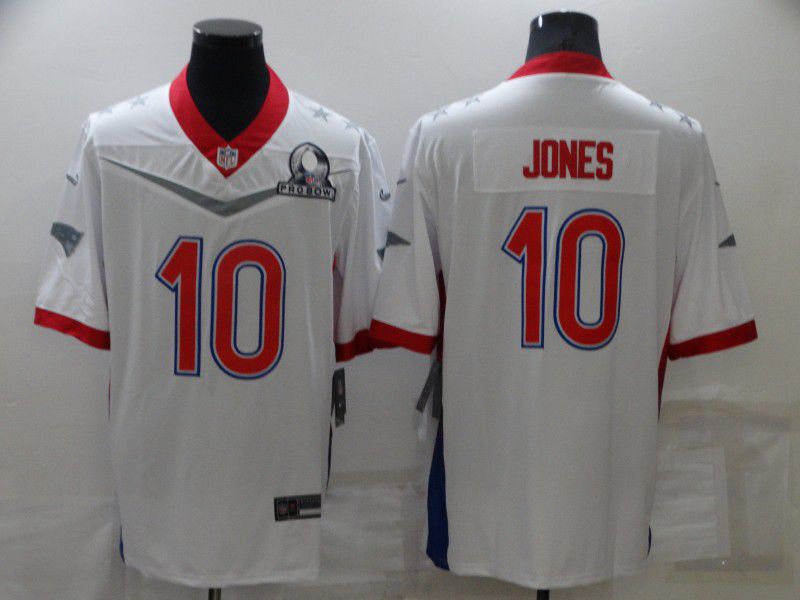 Men New England Patriots #10 Jones White Nike 2022 All star Pro bowl Limited NFL Jersey->san francisco 49ers->NFL Jersey